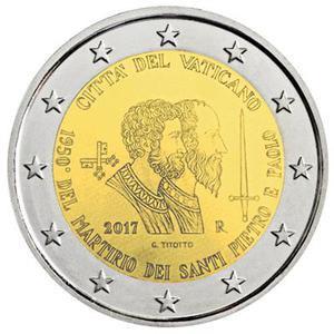 Vatican / Two Euro 2017 St Peter and St Paul - reverse photo