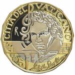 Five Euro 2020 Ludwig van Beethoven: Photo Coin, Vatican, Five Euro 2020 Ludwig van Beethoven / thumbnail