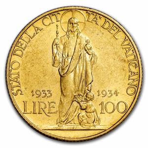 Vatican / Gold Quarter Ounce 1933 Jubilee - obverse photo