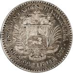 Fifty Centavos 1893: Photo Coin, Venezuela, Fifty Centimos 1893 / thumbnail