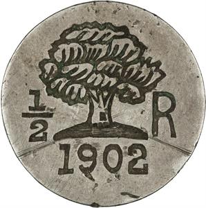 Venezuela / Token Half Real 1902 Hernandez Hermanos Hacienda - reverse photo