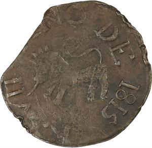 Venezuela / Half Real 1815 Guyana Royalist Coinage - obverse photo