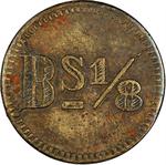 One-eighth Bolivar Token 1916 Maracaibo Leper Colony: Photo Coin, Venezuela, One-eight Bolivar Token 1916 Maracaibo Leper Colony / thumbnail