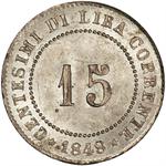 Fifteen Centesimi 1848: Photo Coin, Venice, Fifteen Centesimi 1848 / thumbnail