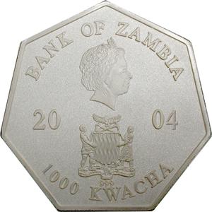 Zambia / One Thousand Kwacha 2004 Calendar - obverse photo