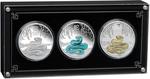 Australian Lunar Series III 2025 Year of the Snake 1oz Silver Trio: Photo Australian Lunar Series III 2025 Year of the Snake 1oz Silver Trio