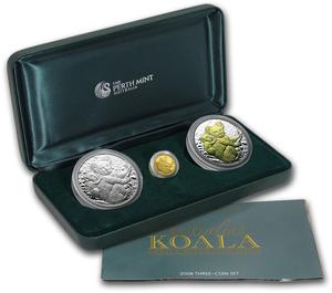 Australia / Australian Koala 2008 Three-Coin Set - photo