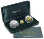 Australian Koala 2008 Three-Coin Set: Photo 2008 Australia 3-Coin Gold & Silver Koala Proof Set