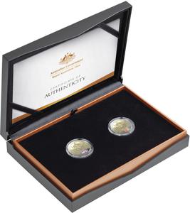 Australia / Australian Football League 2024 $1 Coloured Proof Two-Coin Set - photo