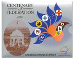 Centenary of Federation 2001 Uncirculated Six Coin Set: Photo Australia Federation Centenary 2001 6-Coin Mint Set