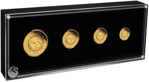Australia / Australian Kangaroo 2024 Gold Proof Four-Coin Set - photo