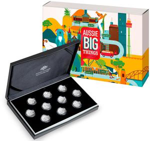 Australia / Aussie Big Things 2023 Ten-Coin Silver Proof Set - photo