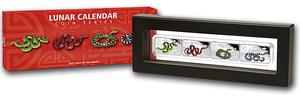 Cook Islands / 2013 Year of the Snake 1oz Silver Four-Coin Set - photo