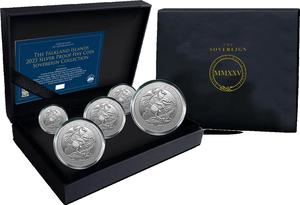 Falkland Islands / The Falkland Islands 2025 Silver Proof Five Coin Sovereign Collection - photo
