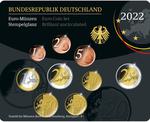 2022 Euro-Münzen Stempelglanz Staatliche Münzen Baden-Württemberg, Stuttgart -F-: Photo Business strike series collector coins 2022 brilliant uncirculated (F)
