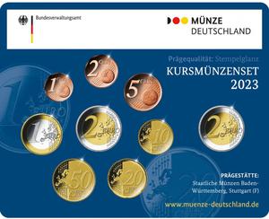 Germany / Kursmünzenset 2023 Stempelglanz (F) / Brilliant Uncirculated Set 2023 (Stuttgart) - photo