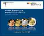 Kursmünzenset 2024 Spiegelglanz (A) / Proof Set 2024 (Berlin): Photo Business strike series collector coins 2024 mint gloss (A)