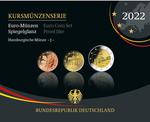 2022 Euro-Münzen Spiegelglanz Hamburgische Münze -J- (2022 Proof Set - Hamburg): Photo Business strike series collector coins 2022 mint gloss (J)