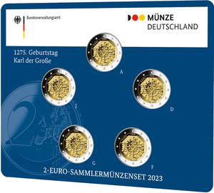 Germany / 2-Euro-Sammlermünzenset 2023 1275. Geburtstag Karl der Große - photo
