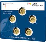 2-Euro-Sammlermünzenset 2023 1275. Geburtstag Karl der Große: Photo 2 euro special set 2023 "1275. Geburtstag Karl der Große"