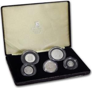 Isle of Man / 1988 Isle of Man Platinum Noble 4-Coin Proof Set - photo