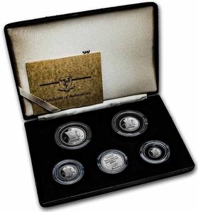 Isle of Man / 1986 Isle of Man Platinum Noble 4-Coin Proof Set - photo