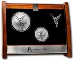 Libertad Reverse Proof Set 2021: Photo 2021 Libertad Reverse Proof Silver - 2oz and 5oz Set