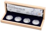 Lords of Žerotín Noble Family - Silver Coin Set: Photo Set of four silver coins Lords of Žerotín noble family proof