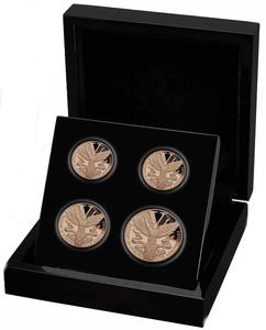 Saint Helena / 80th Anniversary of VE Day Sovereign Gold Proof Four Coin Set - photo