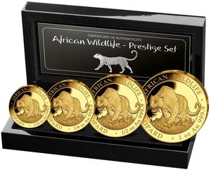 Somalia / African Wildlife - Prestige Set 2023, Leopard, Gold - photo