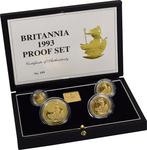 Britannia 1993 Proof Set: Photo 1993 Proof Britannia Gold 4-Coin Set Boxed