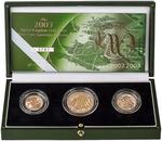 2003 United Kingdom Gold Proof Three-Coin Sovereign Collection: Photo 2003 Gold Proof Sovereign 3-Coin Set