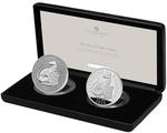 The Royal Tudor Beasts The Greyhound of Richmond 2025 UK Silver Proof Two-Coin Set: Photo The Royal Tudor Beasts The Greyhound of Richmond 2025 UK Silver Proof Two-Coin Set