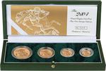 The 2004 United Kingdom Gold Proof Four Coin  Sovereign Collection: Photo 2004 Gold Proof Sovereign 4-Coin Set