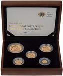 The 2011 United Kingdom Gold Proof Sovereign Five-Coin Collection: Photo 2011 5-Coin Gold Proof Sovereign Set