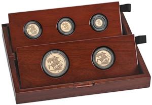 United Kingdom / The Sovereign 2014 Five-Coin Gold Proof Set - photo