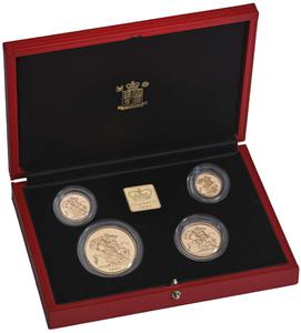 United Kingdom / The 1991 United Kingdom Gold Proof Sovereign Four-Coin Collection - photo