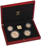 The 1991 United Kingdom Gold Proof Sovereign Four-Coin Collection: Photo 1991 Gold Proof Sovereign Four-Coin Set