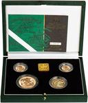 The 2001 United Kingdom Gold Proof Four-Coin Sovereign Collection: Photo 2001 4-Coin Gold Proof Sovereign Set