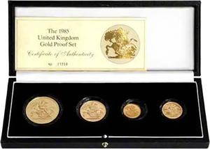 United Kingdom / The 1985 United Kingdom Gold Proof Set - photo