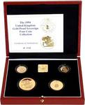 The 1994 United Kingdom Gold Proof Sovereign Four Coin Collection: Photo 1994 Gold Proof Sovereign 4-Coin Set
