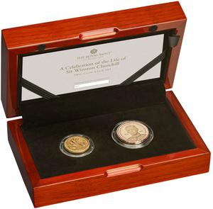 United Kingdom / A Celebration of the Life of Sir Winston Churchill Two-Coin Gold Set - photo