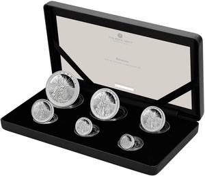 United Kingdom / Britannia 2025 UK Six-Coin Silver Proof Set - photo