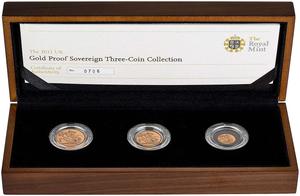 United Kingdom / The 2011 United Kingdom Gold Proof Sovereign Three-Coin Collection - photo