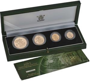 United Kingdom / The 2003 United Kingdom Gold Proof Four Coin  Sovereign Collection - photo