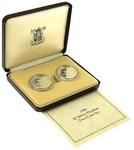 The 1989 United Kingdom Silver Proof Piedfort £2 Coins: Photo 1989 UK Bill and Claim Of Rights £2 Piedfort Proof Silver 2-Coin Set