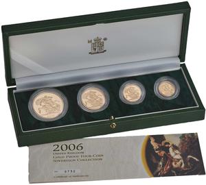 United Kingdom / The 2006 United Kingdom Gold Proof Four Coin  Sovereign Collection - photo
