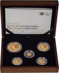 The 2012 United Kingdom Gold Proof Sovereign Five-Coin Collection: Photo 2012 Full Gold Proof Sovereign 5-Coin Set
