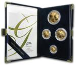 2006 American Eagle Gold Proof Four-Coin Set: Photo 2006-W 4-Coin Proof American Gold Eagle Set (w/Box & COA)