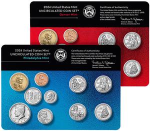 United States / Uncirculated Coin Set 2024 - photo